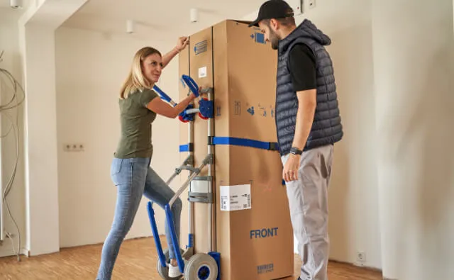 EXPRESSO Hand Trucks in use