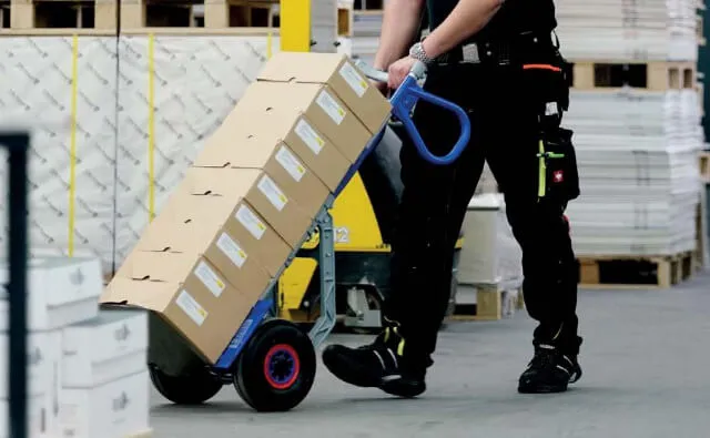 EXPRESSO Hand Trucks in use