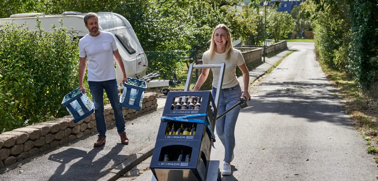 EXPRESSO Hand Trucks in use